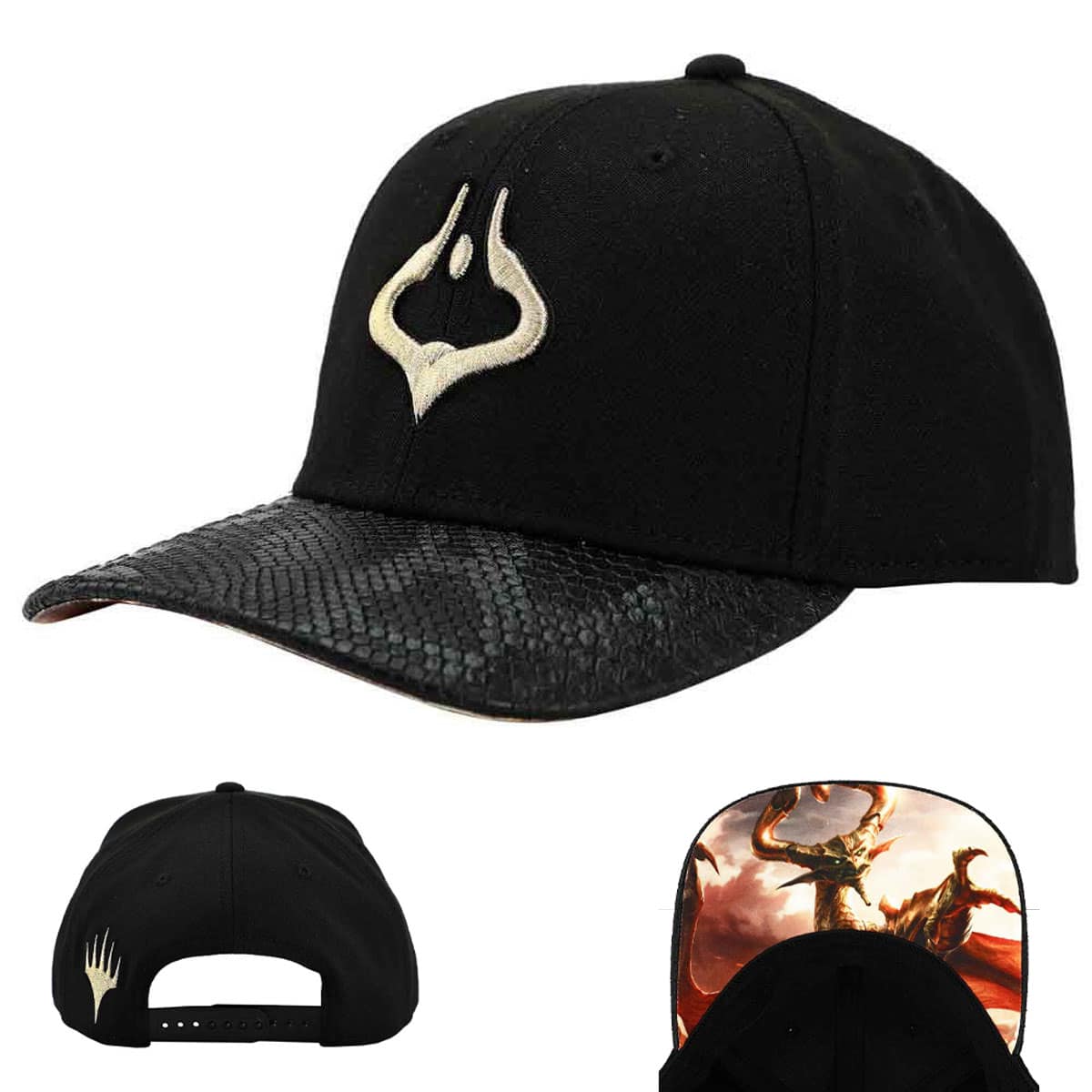 Nicol Bolas Dragon Scale Bill Snapback Hat for Magic: The Gathering