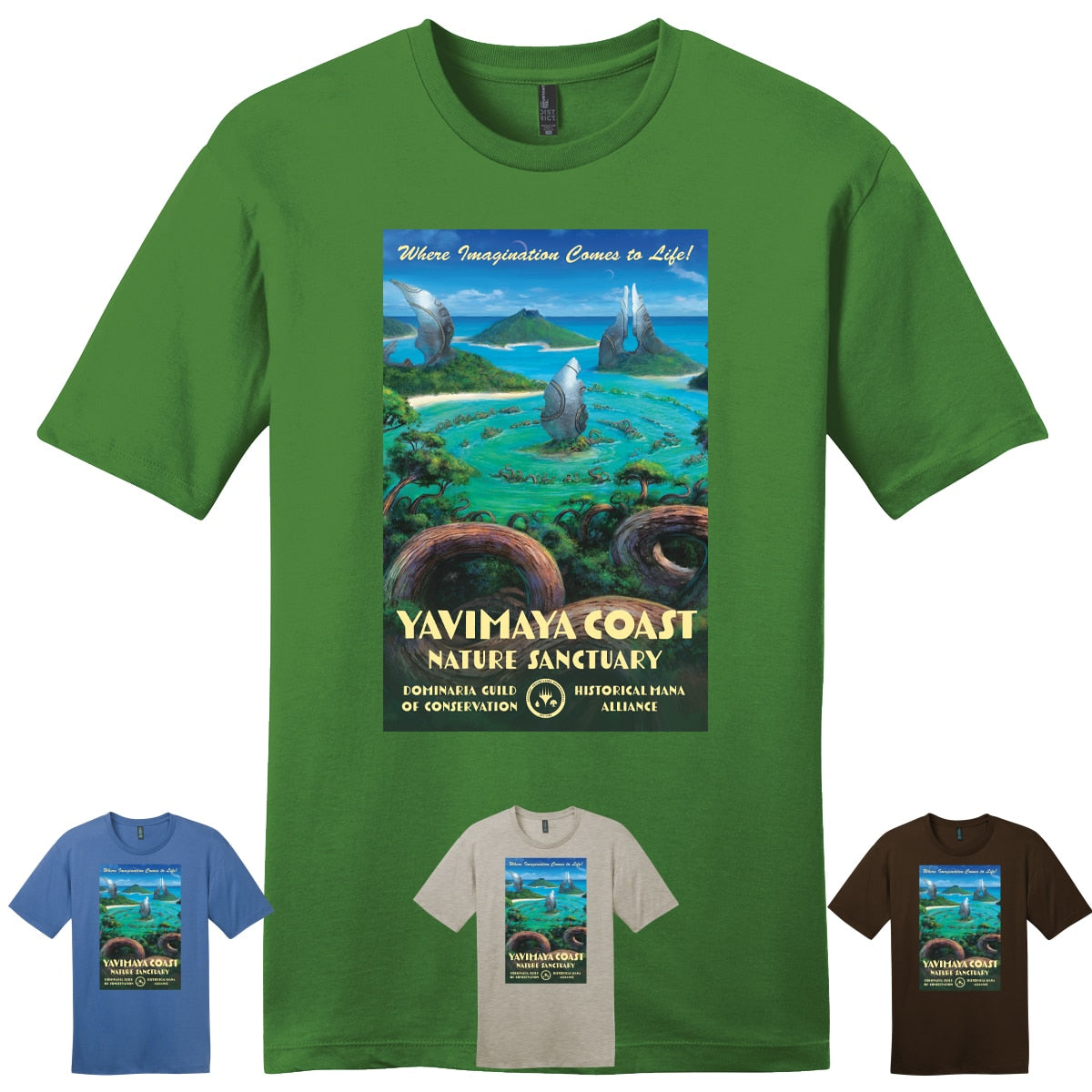 Dominaria United Yavimaya Coast T-shirt for Magic: The Gathering - MTG Pro Shop