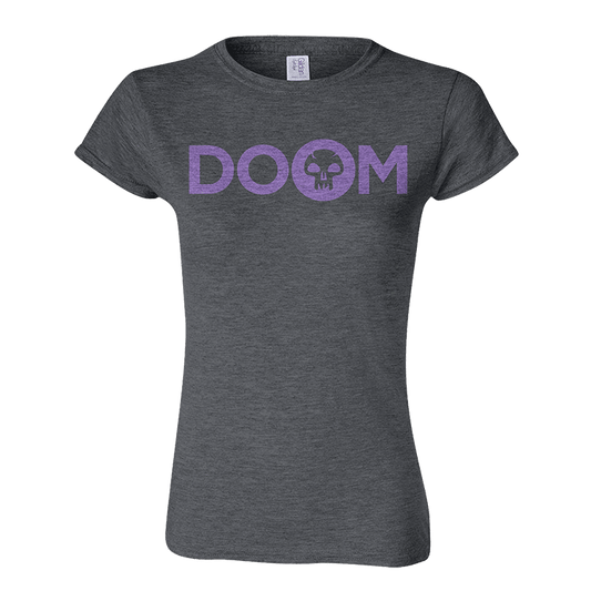 Magic: The Gathering Mana Word Women's "DOOM" T-Shirt