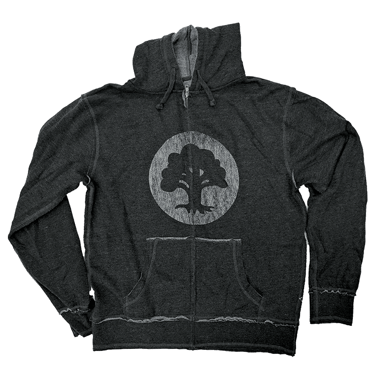 Magic: The Gathering Raw Edge Hoodie - Green Mana