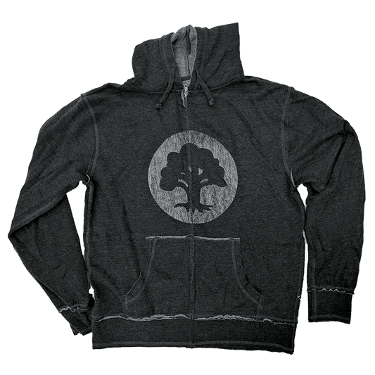 Magic: The Gathering Raw Edge Hoodie - Green Mana