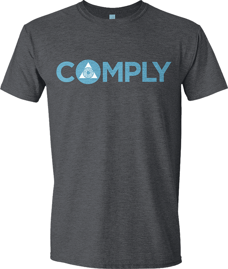 Guild Word Azorius COMPLY Unisex T-shirt for Magic: The Gathering M Guild Word Azorius COMPLY Unisex T-shirt for Magic: The Gathering M