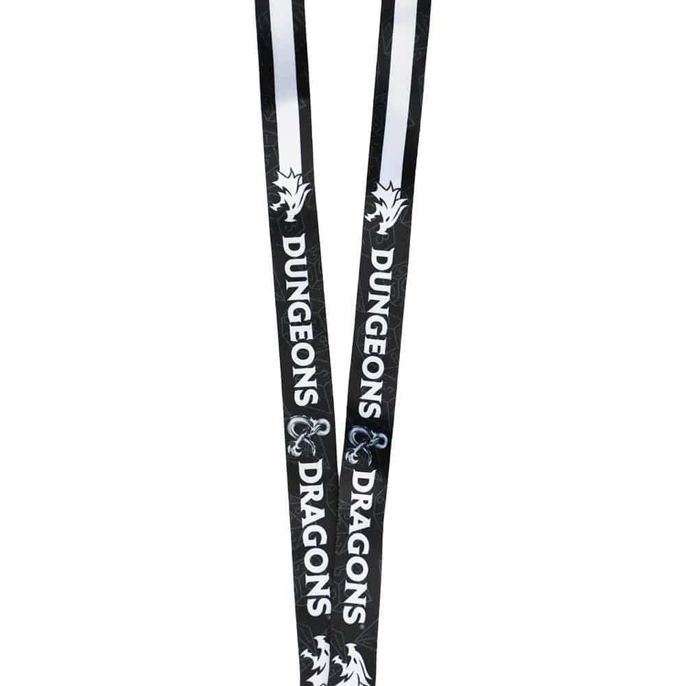 Dungeons & Dragons Black and White Lanyard Media