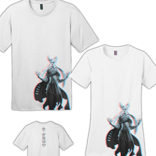 Kamigawa: Neon Dynasty 3D Shift Tamiyo, Compleated Sage T-Shirt for Magic: The Gathering