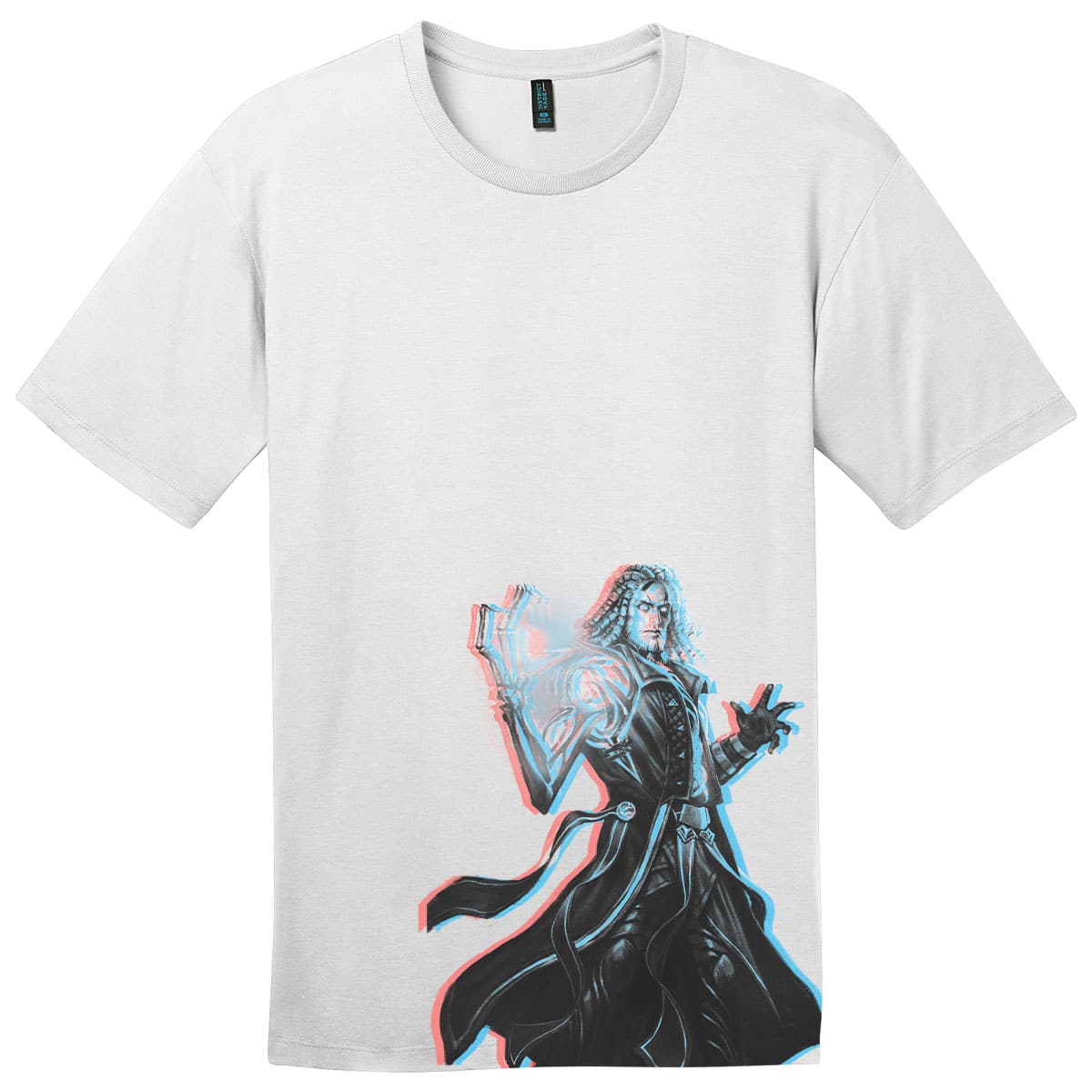 Kamigawa: Neon Dynasty 3D Shift Tezzeret, Betrayer of Flesh T-Shirt for Magic: The Gathering