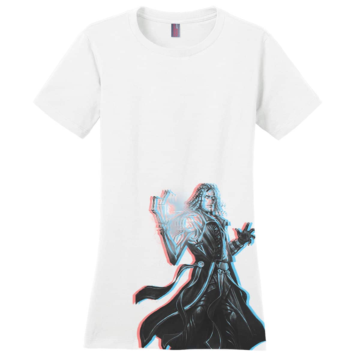 Kamigawa: Neon Dynasty 3D Shift Tezzeret, Betrayer of Flesh T-Shirt for Magic: The Gathering