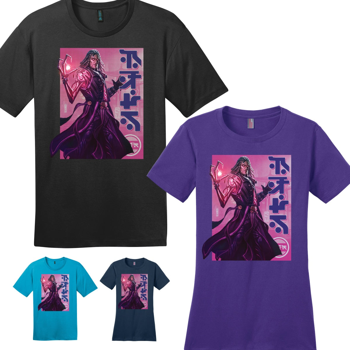 Kamigawa: Neon Dynasty Billboard Tezzeret, Betrayer of Flesh T-Shirt for Magic: The Gathering