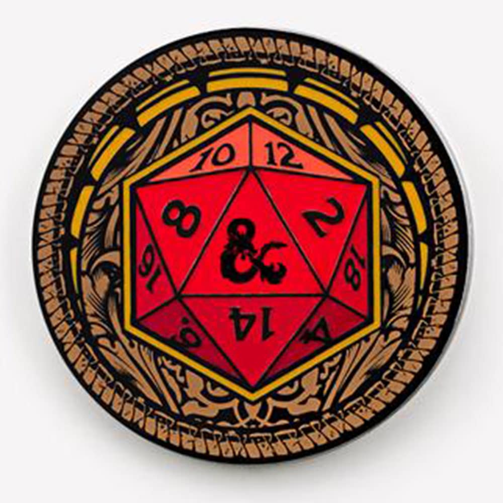 Dungeons & Dragons D20 Circle Pin 003