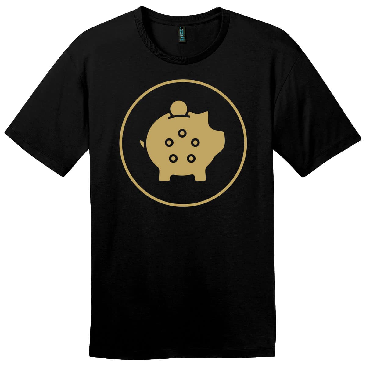 The Commander's Quarters Gold Logo T-Shirt for Magic: The Gathering