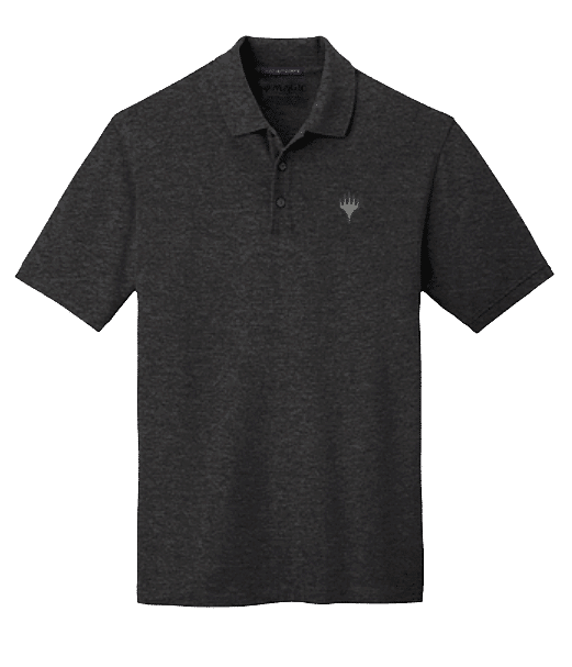 Planeswalker Logo Grey Men's Polo for Magic: The Gathering