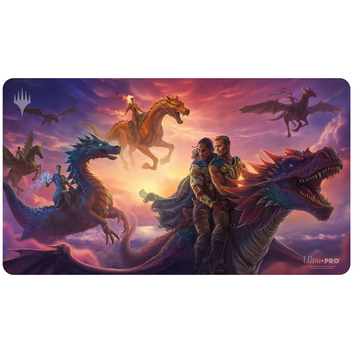 Pride 2023 Magic The Gathering Skyward Pride Playmat