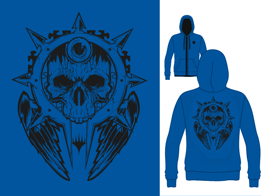 Two-Tone Blue/Black Custom Magic: The Gathering Hoodie - MTG Pro Shop