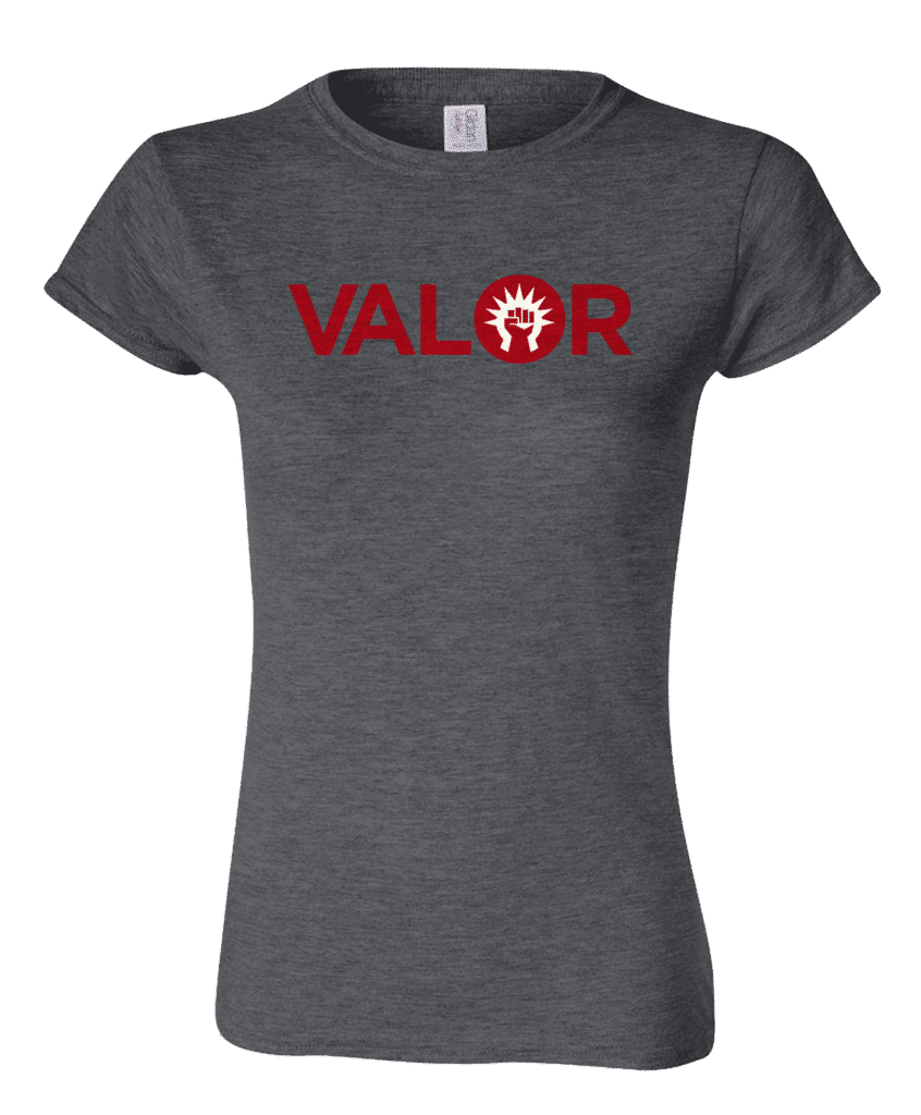 Guild Word Women's Boros VALOR T-Shirt for Magic: The Gathering