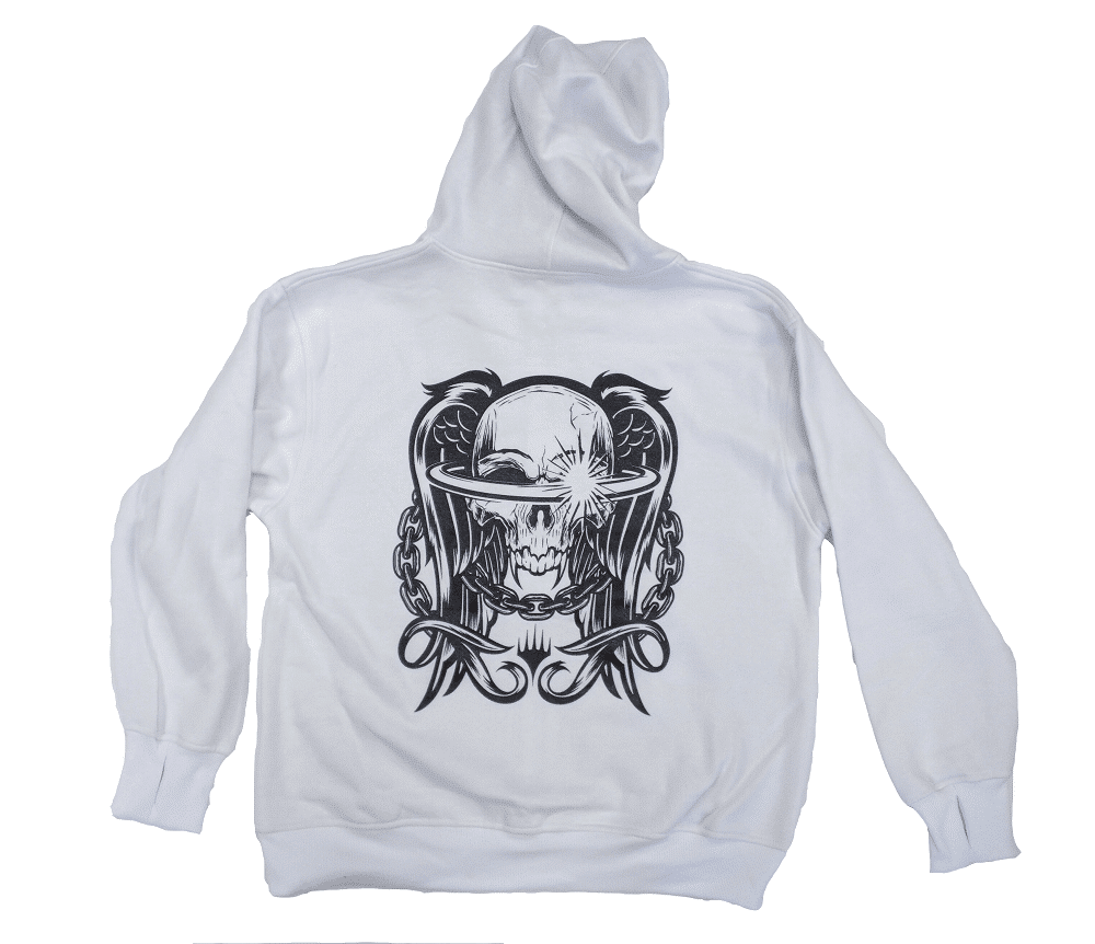 Two-Tone White/Black Custom Magic: The Gathering Hoodie - MTG Pro Shop