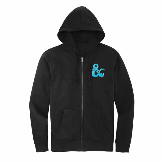 Dungeons & Dragons Evergreen Blue Logo Fleece Full-Zip Hoodie