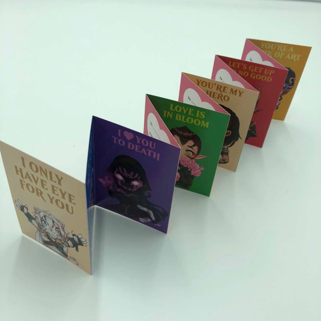 Chibi Planeswalkers Valentine's Day Cards for Magic: The Gathering