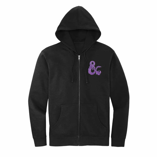 Dungeons & Dragons Evergreen Purple Logo Fleece Full-Zip Hoodie - MTG Pro Shop