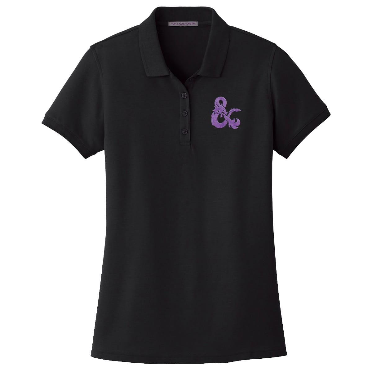 Dungeons & Dragons Evergreen Purple Logo Polo Shirt