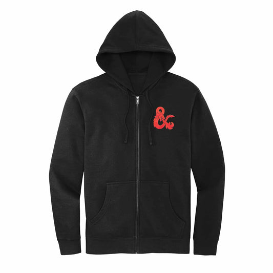 Dungeons & Dragons Evergreen Red Logo Fleece Full-Zip Hoodie - MTG Pro Shop