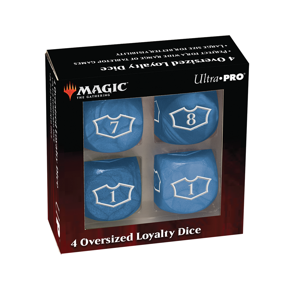 Deluxe D6 Loyalty Dice Set (4ct) with 7-12 for Magic: The Gathering | Ultra PRO International