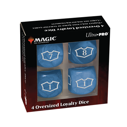 Deluxe D6 Loyalty Dice Set (4ct) with 7-12 for Magic: The Gathering | Ultra PRO International