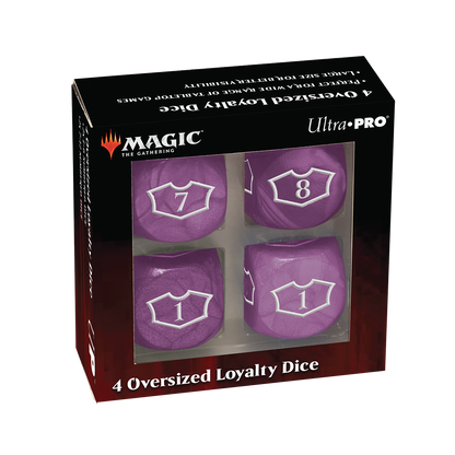 Deluxe D6 Loyalty Dice Set (4ct) with 7-12 for Magic: The Gathering | Ultra PRO International