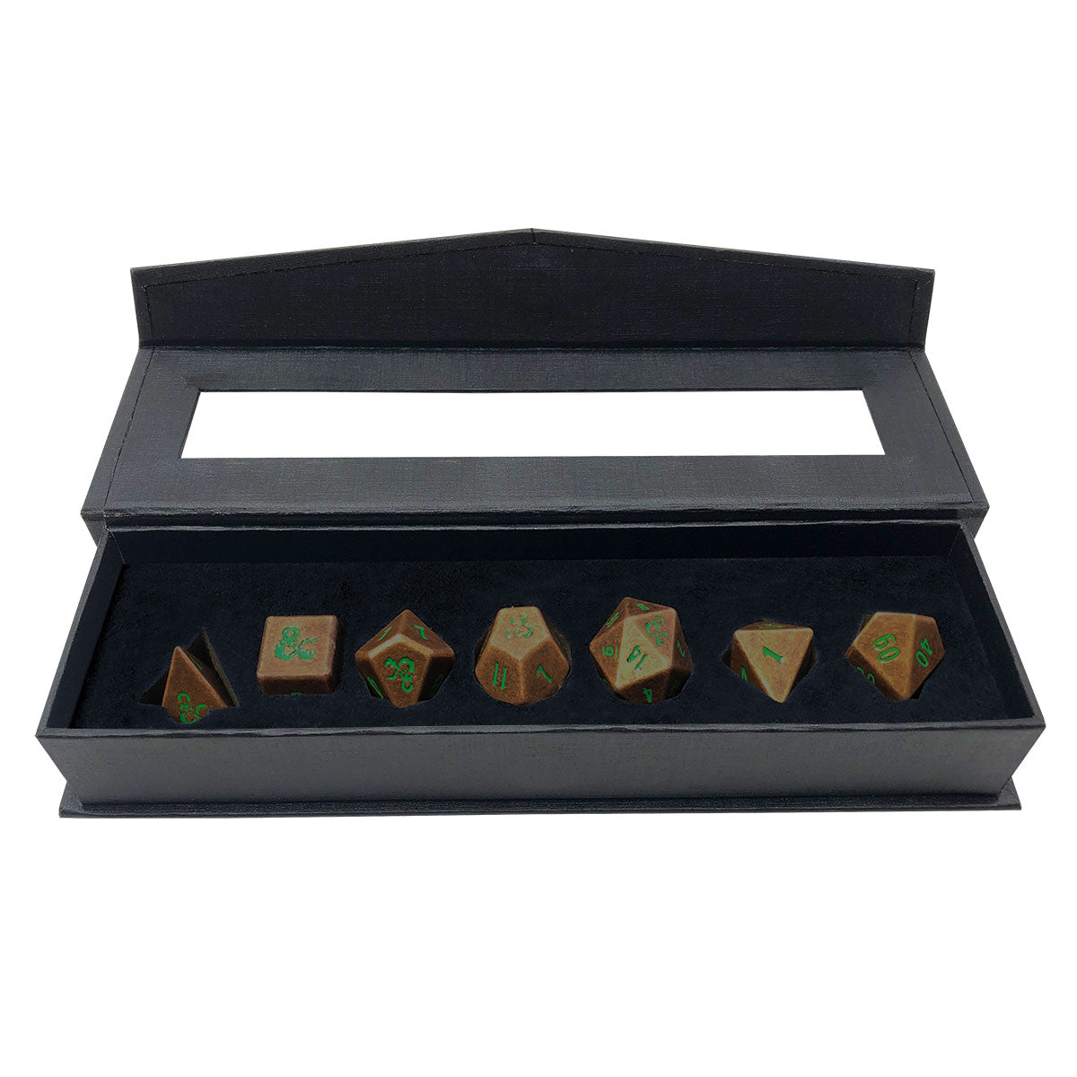 Heavy Metal Feywild Copper and Green RPG Dice Set (7ct) for Dungeons & Dragons | Ultra PRO International
