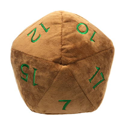 Jumbo Feywild Copper and Green D20 Novelty Dice Plush for Dungeons & Dragons | Ultra PRO International