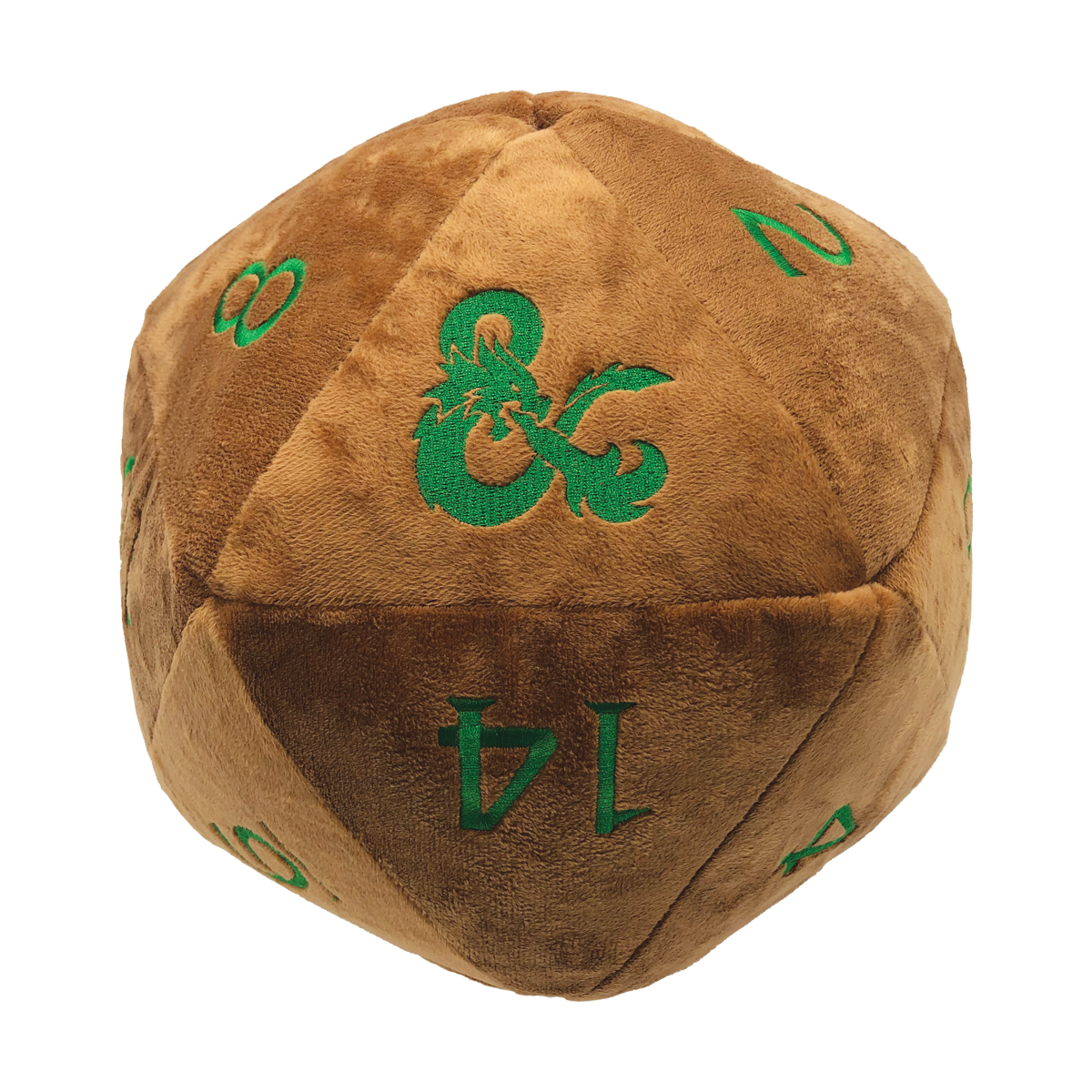 Jumbo Feywild Copper and Green D20 Novelty Dice Plush for Dungeons & Dragons | Ultra PRO International