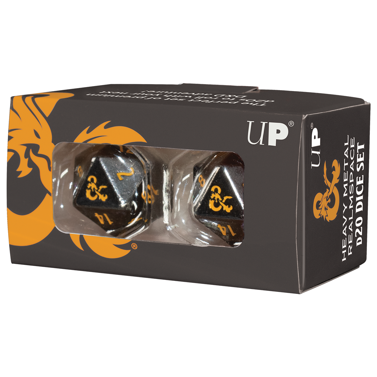 Heavy Metal Realmspace D20 Dice Set (2ct) for Dungeons & Dragons | Ultra PRO International