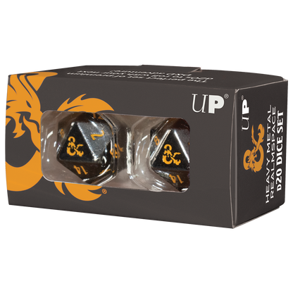 Heavy Metal Realmspace D20 Dice Set (2ct) for Dungeons & Dragons | Ultra PRO International