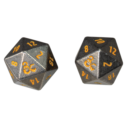 Heavy Metal Realmspace D20 Dice Set (2ct) for Dungeons & Dragons | Ultra PRO International