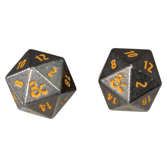 Heavy Metal Realmspace D20 Dice Set (2ct) for Dungeons & Dragons | Ultra PRO International