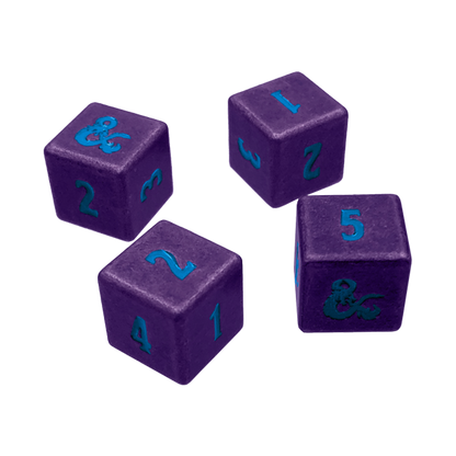 Phandelver and Below: The Shattered Obelisk Underdark Heavy Metal D6 Dice Set (4ct) for Dungeons & Dragons | Ultra PRO International