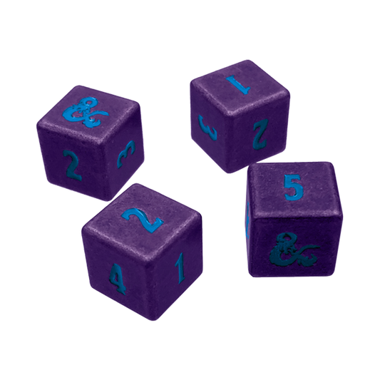 Phandelver and Below: The Shattered Obelisk Underdark Heavy Metal D6 Dice Set (4ct) for Dungeons & Dragons | Ultra PRO International