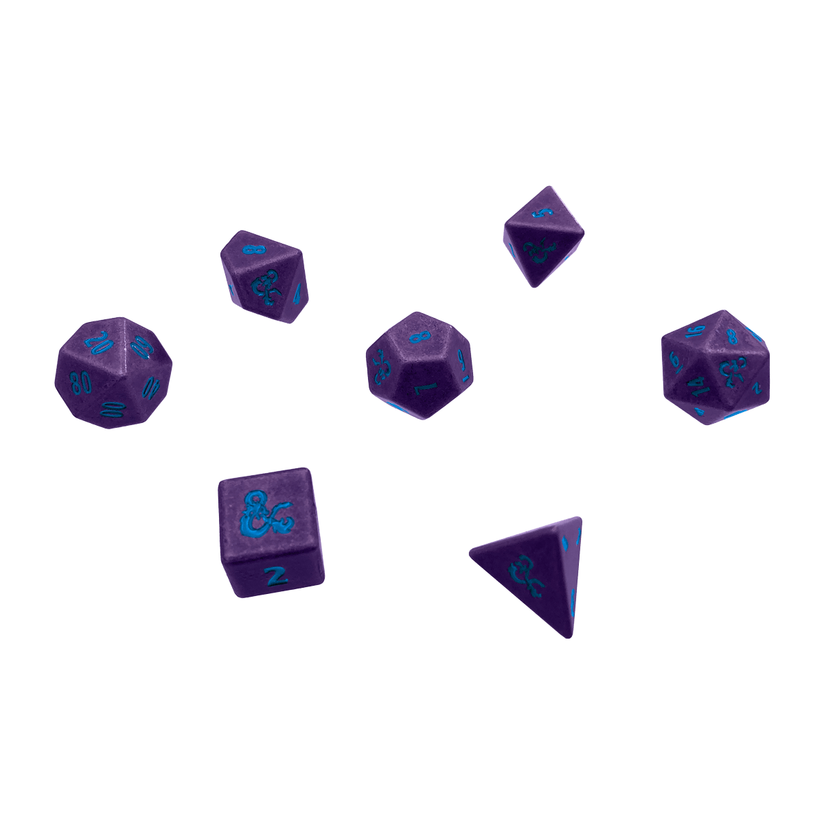 Phandelver and Below: The Shattered Obelisk Underdark Heavy Metal RPG Dice Set (7ct) for Dungeons & Dragons | Ultra PRO International