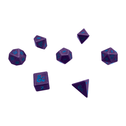 Phandelver and Below: The Shattered Obelisk Underdark Heavy Metal RPG Dice Set (7ct) for Dungeons & Dragons | Ultra PRO International
