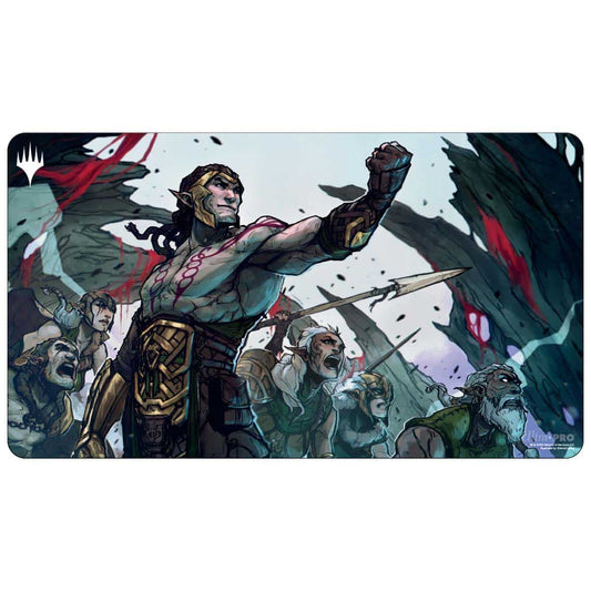 March of the Machine: The Aftermath Playmat Tyvar, the Bellicose for Magic: The Gathering