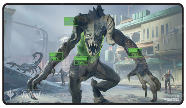 MTG スティッチド プレイマット Fallout 所持品管理 ウルトラプロ Amazon.co.jp: Ultra PRO - Fallout ブラックステッチプレイ