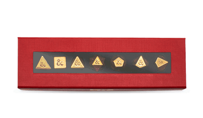 50th Anniversary Heavy Metal 7 RPG Dice Set for Dungeons & Dragons | Ultra PRO International
