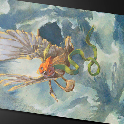 Bloomburrow Kastral, the Windcrested Print on Demand Playmat for Magic: The Gathering Close Up