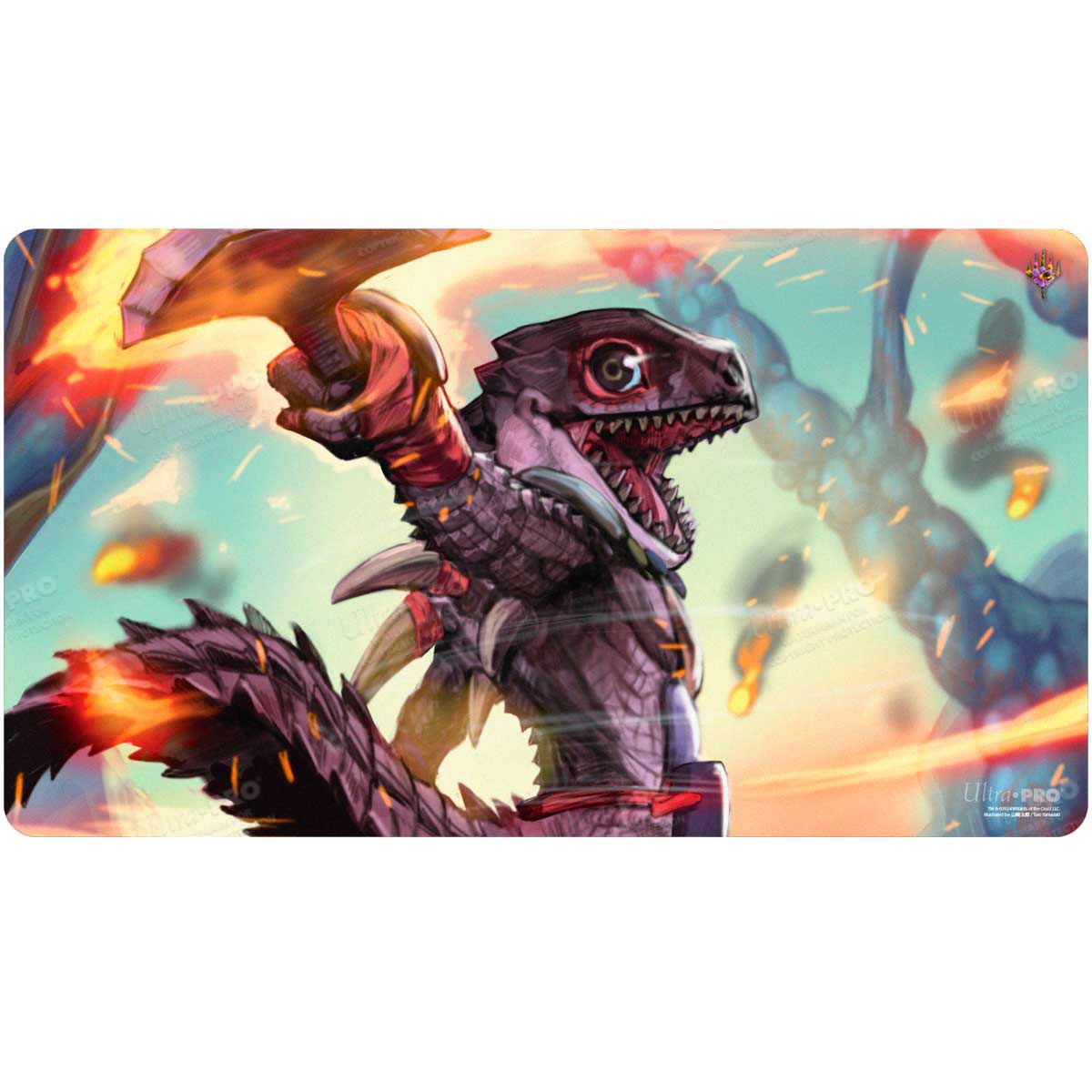 Bloomburrow Gev, Scaled Scorch Print on Demand Playmat for Magic: The Gathering