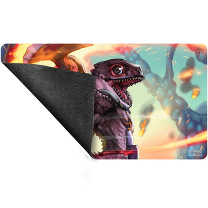 Bloomburrow Gev, Scaled Scorch Print on Demand Playmat for Magic: The Gathering Back