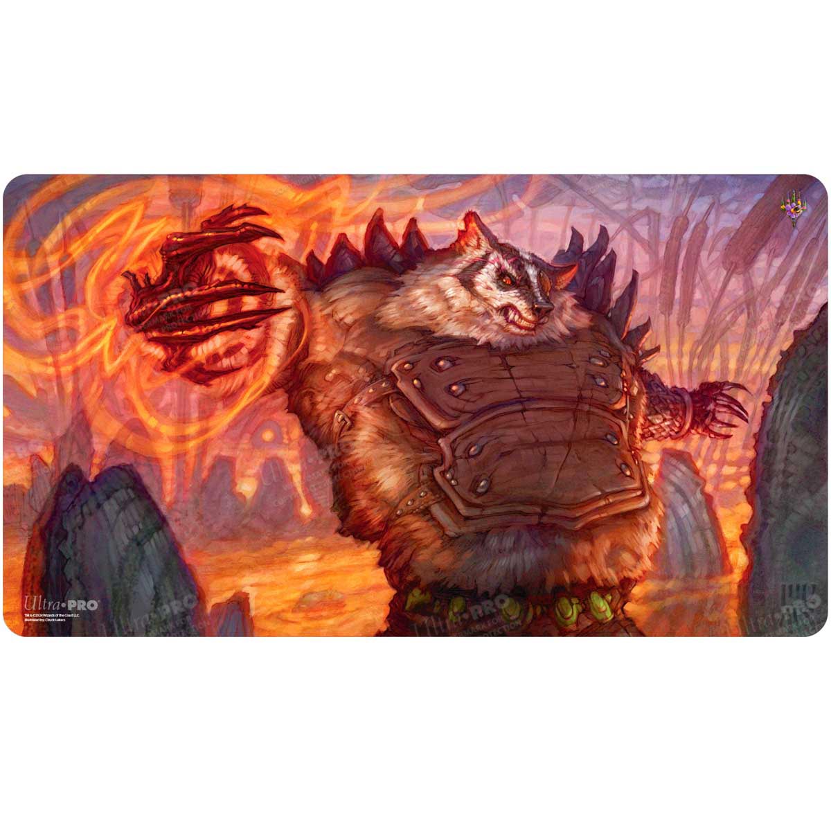 Bloomburrow Hugs, Grisly Guardian Print on Demand Playmat for Magic: The Gathering