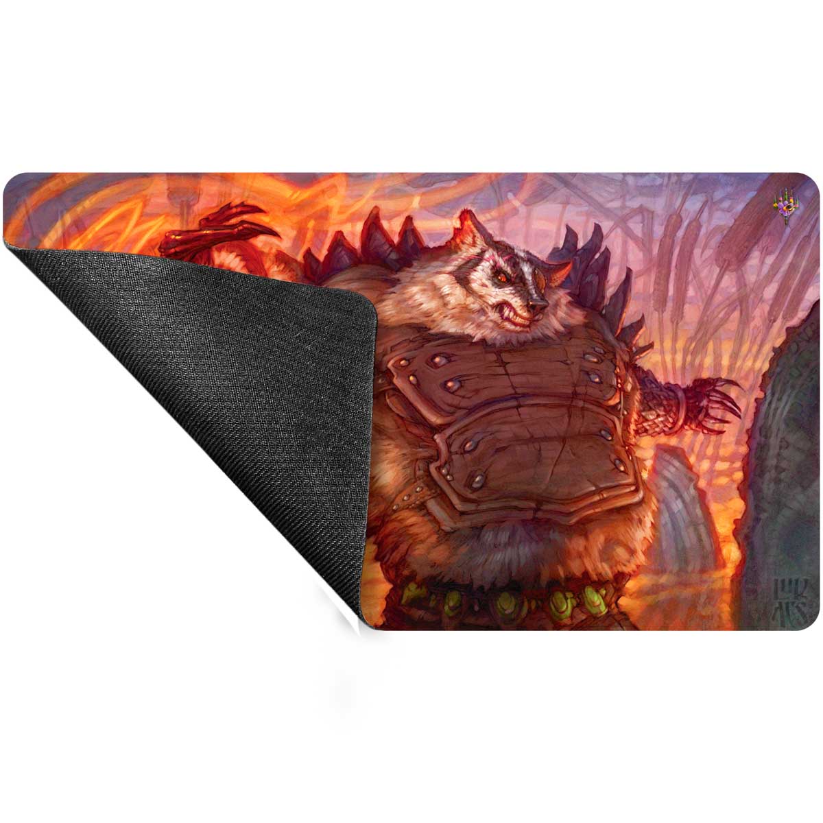 Bloomburrow Hugs, Grisly Guardian Print on Demand Playmat for Magic: The Gathering Back