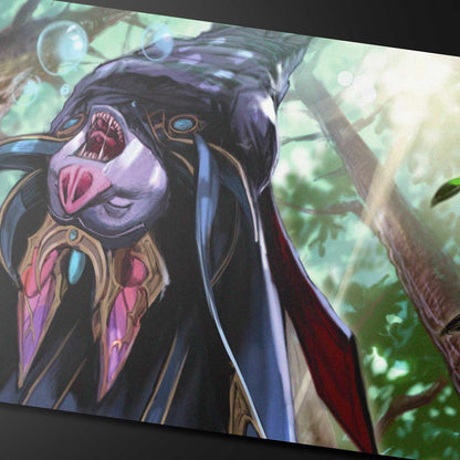 Bloomburrow Zoraline, Cosmos Caller Print on Demand Playmat for Magic: The Gathering Close Up