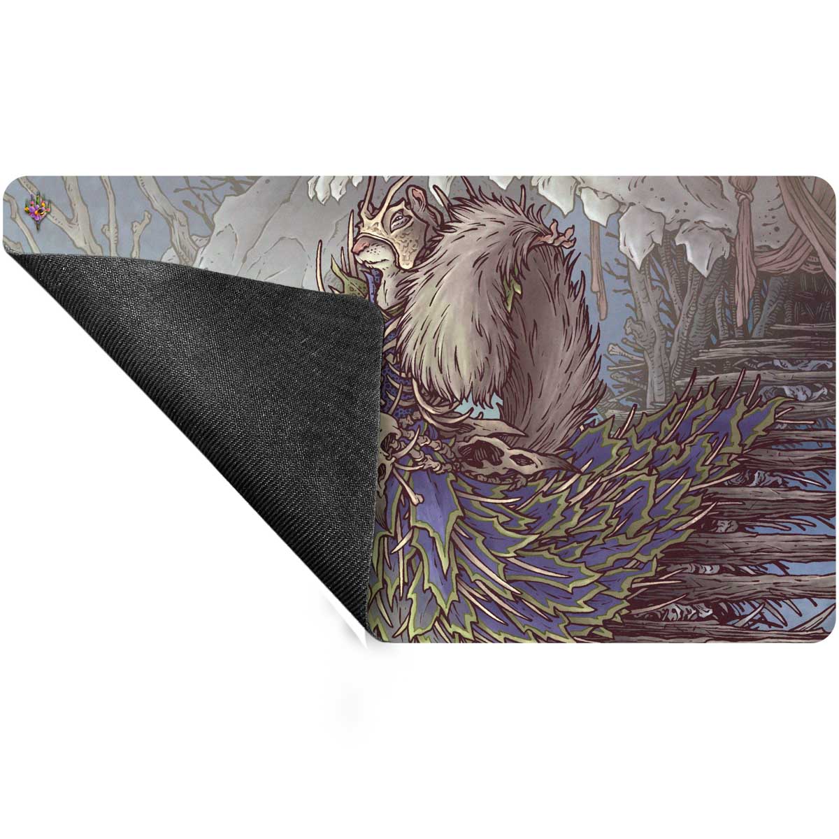 Bloomburrow Camellia, the Seedmiser Print on Demand Playmat for Magic: The Gathering Back