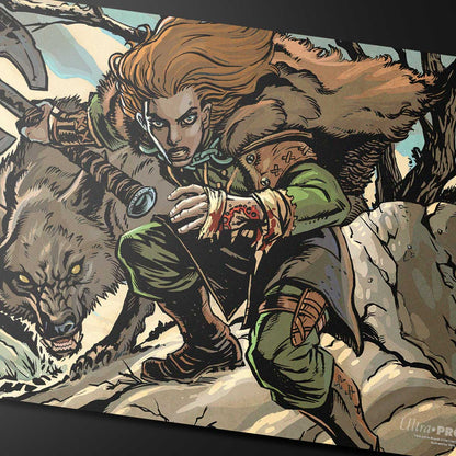 Innistrad Remastered Huntmaster of the Fells / Ravager of the Fells Double-Sided Playmat for Magic: The Gathering Art A | Ultra PRO International