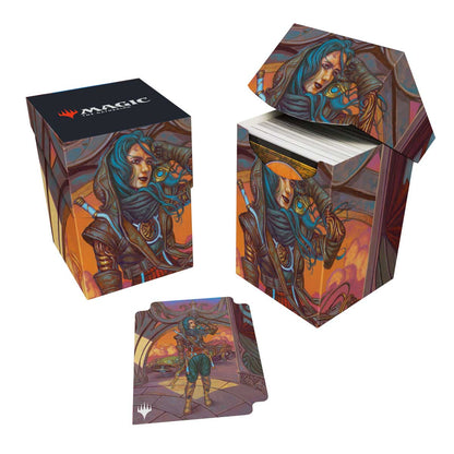 Aetherdrift Sita Varma, Masked Racer 100+ Deck Box for Magic: The Gathering