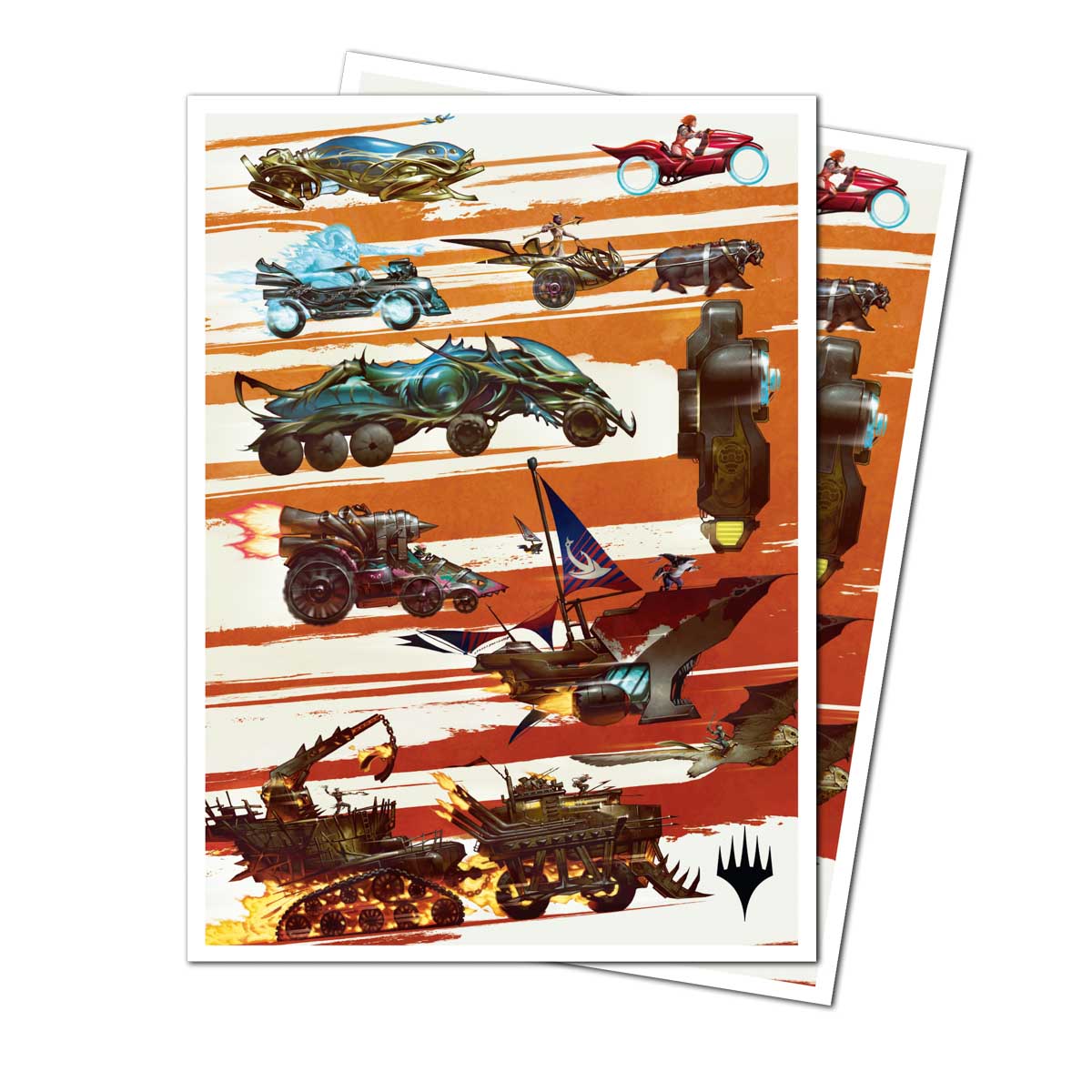 Aetherdrift Finish Line Bundle Key Art 105ct APEX Deck Protector Sleeves for Magic: The Gathering Loose